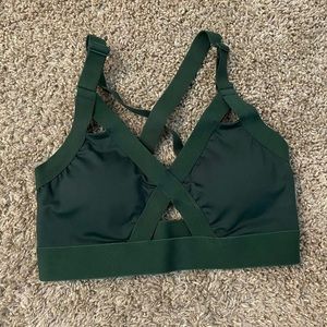 Small green BuffBunny sports bra